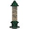 Green Squirrel Proof Bird Feeder with Perch Ring and 3-Quart Seed Capacity